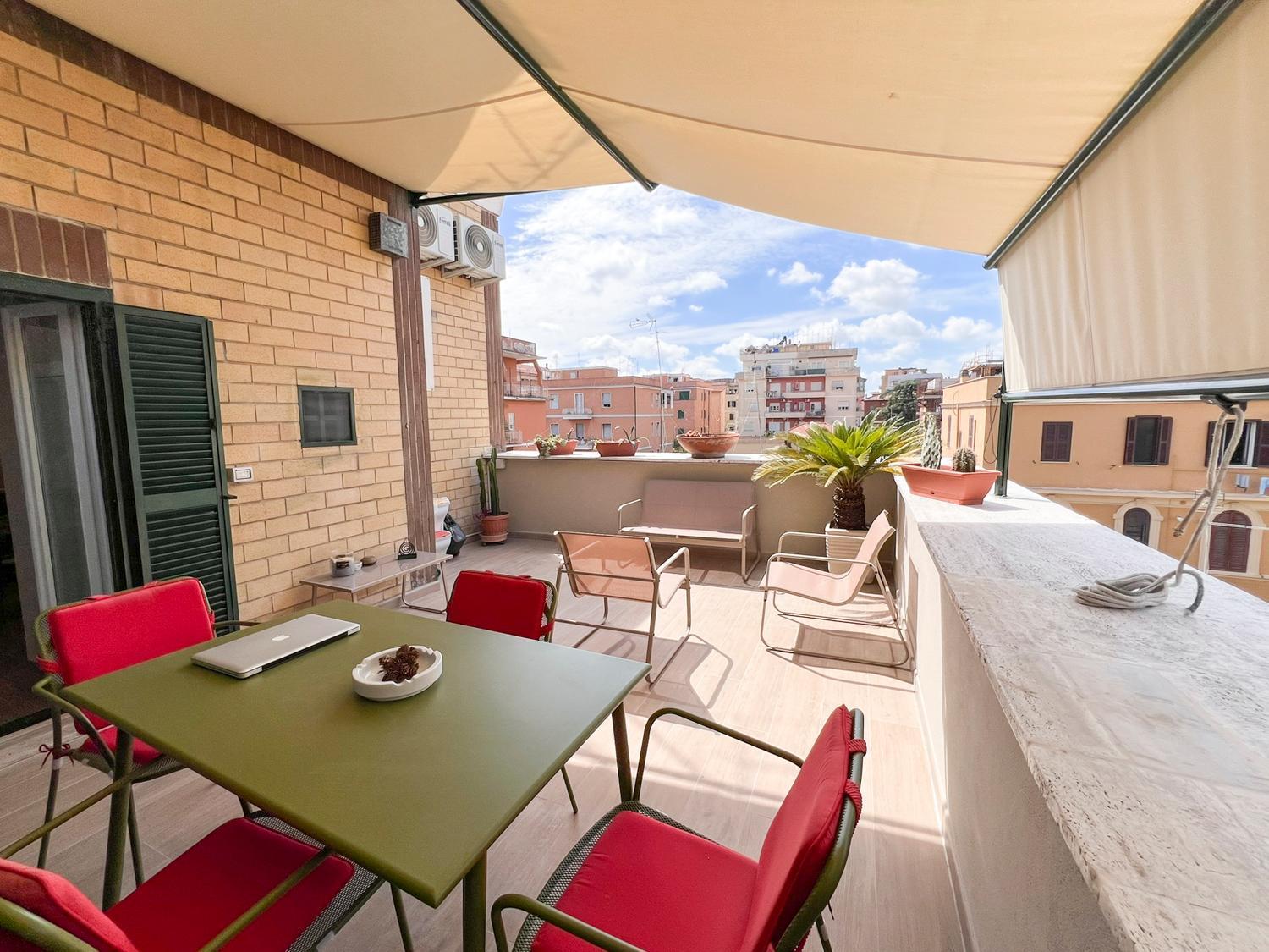 Apartamento Attico Urbano Terrazza Su Roma Metro A Cornelia Exterior foto